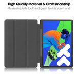 For Lenovo Xiaoxin Pad Pro 12.7 (2025) Stand Case Shock-Absorbent Leather Tablet Cover with Pen Slot