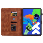 For Lenovo Tab P12 Pro 12.7 2025 / Xiaoxin Pad Pro 12.7 (2025) Case Lily Flower Imprint Card Slots Leather Tablet Cover