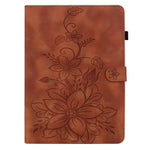 For Lenovo Tab P12 Pro 12.7 2025 / Xiaoxin Pad Pro 12.7 (2025) Case Lily Flower Imprint Card Slots Leather Tablet Cover