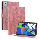 For Lenovo Tab P12 Pro 12.7 2025 / Xiaoxin Pad Pro 12.7 (2025) Case Lily Flower Imprint Card Slots Leather Tablet Cover