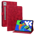 For Lenovo Tab P12 Pro 12.7 2025 / Xiaoxin Pad Pro 12.7 (2025) Case Lily Flower Imprint Card Slots Leather Tablet Cover