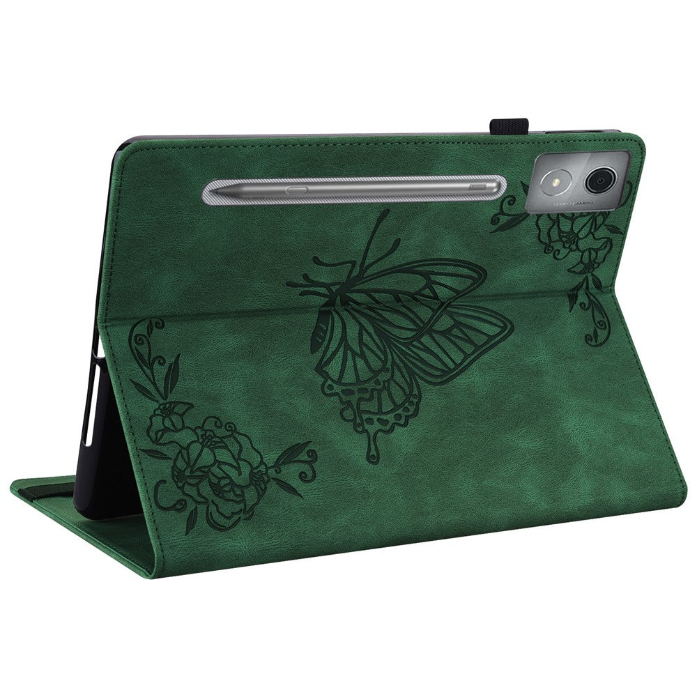 PU-læderetui med sommerblomstertryk og kortlommer til Lenovo Tab P12 Pro 12.7 2025 / Xiaoxin Pad Pro 12.7 (2025)