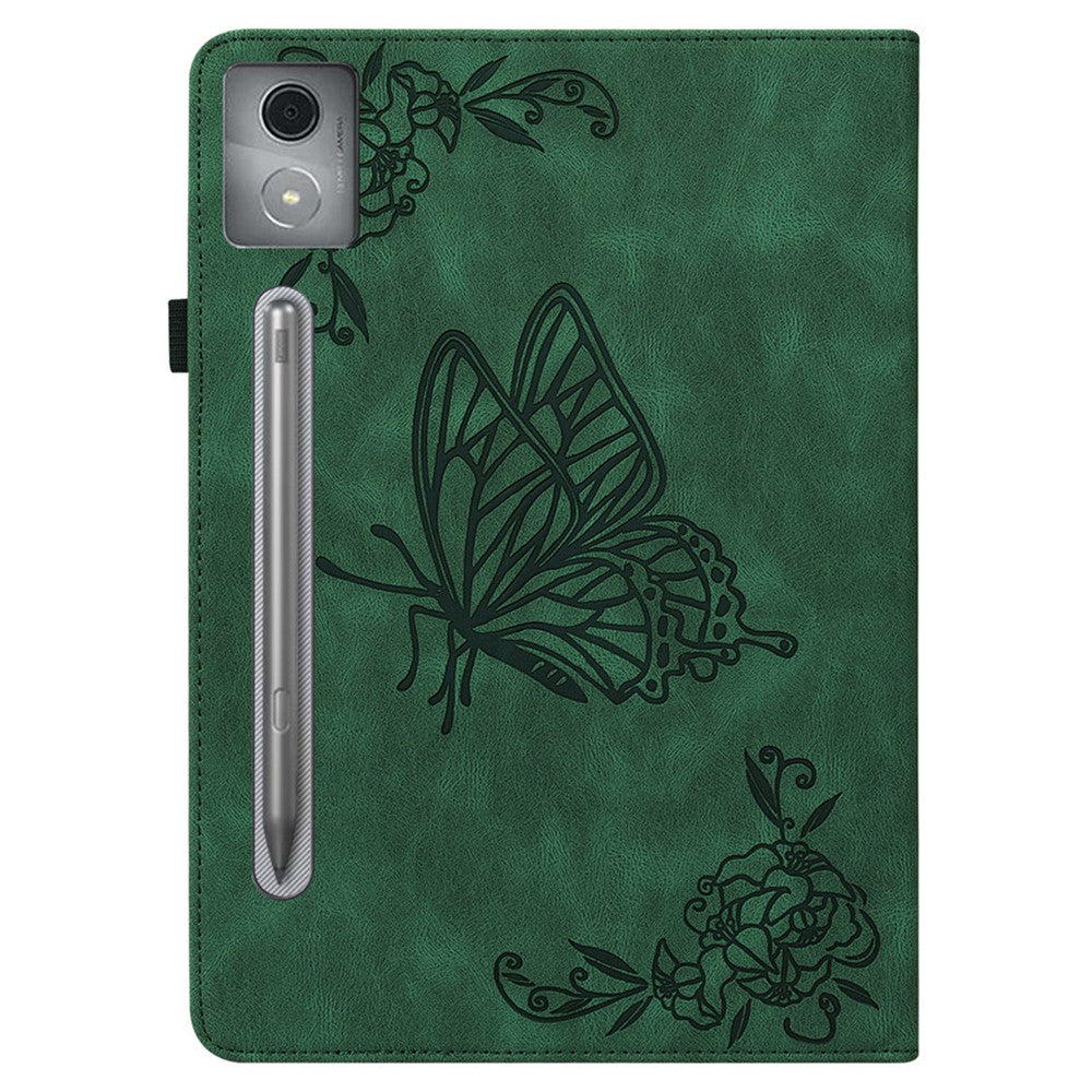 PU-læderetui med sommerblomstertryk og kortlommer til Lenovo Tab P12 Pro 12.7 2025 / Xiaoxin Pad Pro 12.7 (2025)