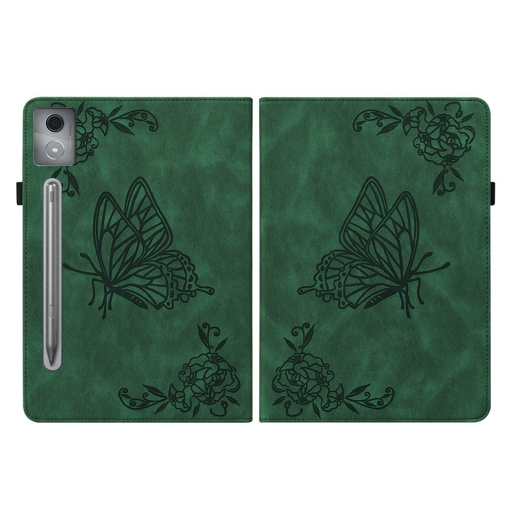 PU-læderetui med sommerblomstertryk og kortlommer til Lenovo Tab P12 Pro 12.7 2025 / Xiaoxin Pad Pro 12.7 (2025)