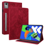 PU-læderetui med sommerblomstertryk og kortlommer til Lenovo Tab P12 Pro 12.7 2025 / Xiaoxin Pad Pro 12.7 (2025)