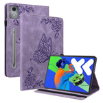 PU-læderetui med sommerblomstertryk og kortlommer til Lenovo Tab P12 Pro 12.7 2025 / Xiaoxin Pad Pro 12.7 (2025)