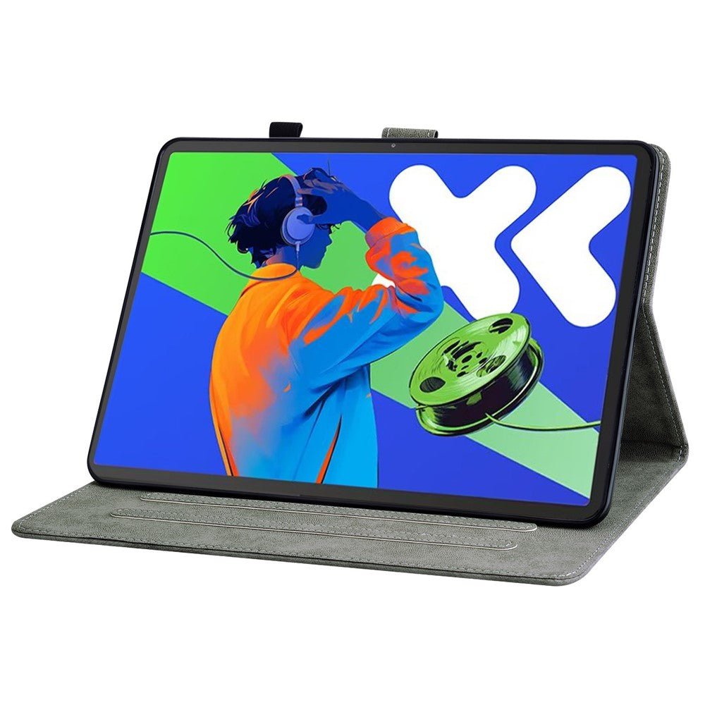 For Lenovo Tab P12 Pro 12.7 2025 / Xiaoxin Pad Pro 12.7 (2025) Cases Tiger Imprint Anti-Scratch PU Leather Tablet Cover