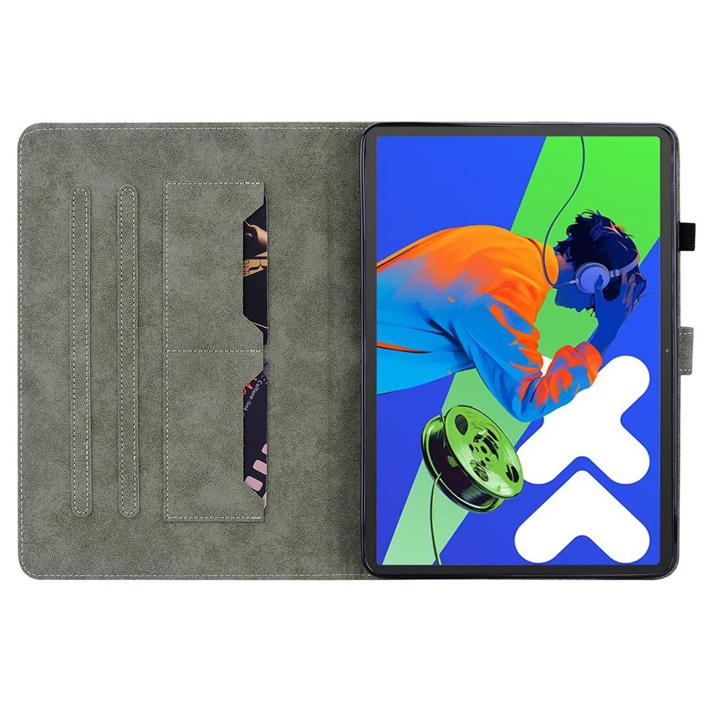 For Lenovo Tab P12 Pro 12.7 2025 / Xiaoxin Pad Pro 12.7 (2025) Cases Tiger Imprint Anti-Scratch PU Leather Tablet Cover