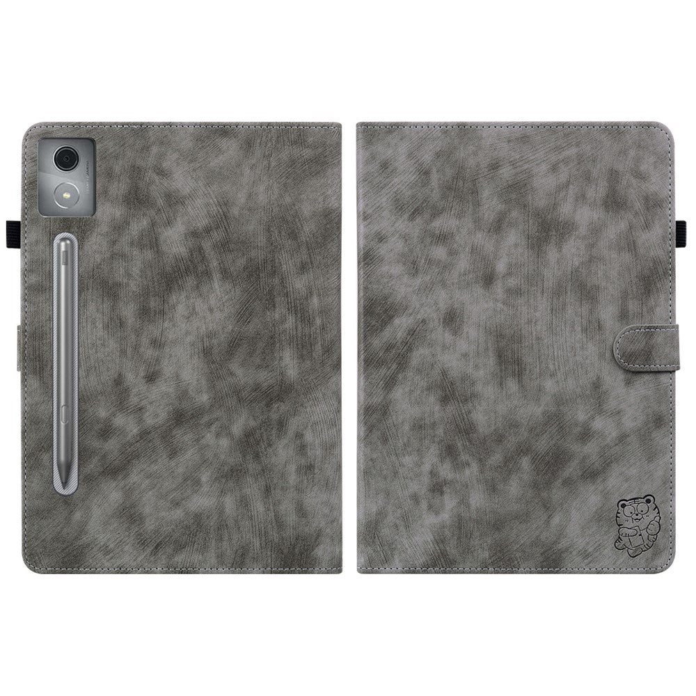 For Lenovo Tab P12 Pro 12.7 2025 / Xiaoxin Pad Pro 12.7 (2025) Cases Tiger Imprint Anti-Scratch PU Leather Tablet Cover