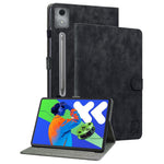 For Lenovo Tab P12 Pro 12.7 2025 / Xiaoxin Pad Pro 12.7 (2025) Cases Tiger Imprint Anti-Scratch PU Leather Tablet Cover