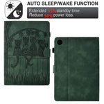 For Lenovo Tab M10 (Gen 3) Case Cats Imprinted PU Leather Card Slots Tablet Cover