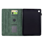 For Lenovo Tab M10 Plus (3rd Gen) Case Cats Imprinted PU Leather Card Slots Tablet Cover