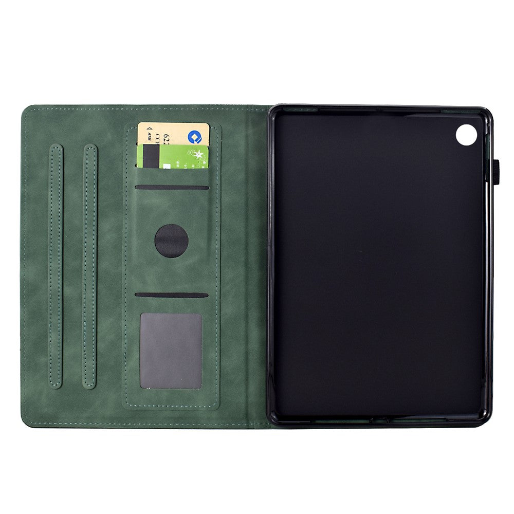 For Lenovo Tab M10 Plus (3rd Gen) Case Cats Imprinted PU Leather Card Slots Tablet Cover