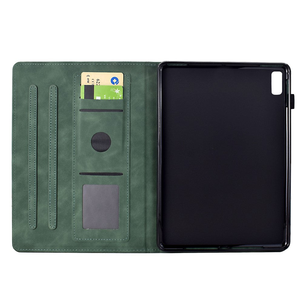 For Lenovo Tab M9 TB-310FU Case Cats Imprinted PU Leather Card Slots Tablet Cover