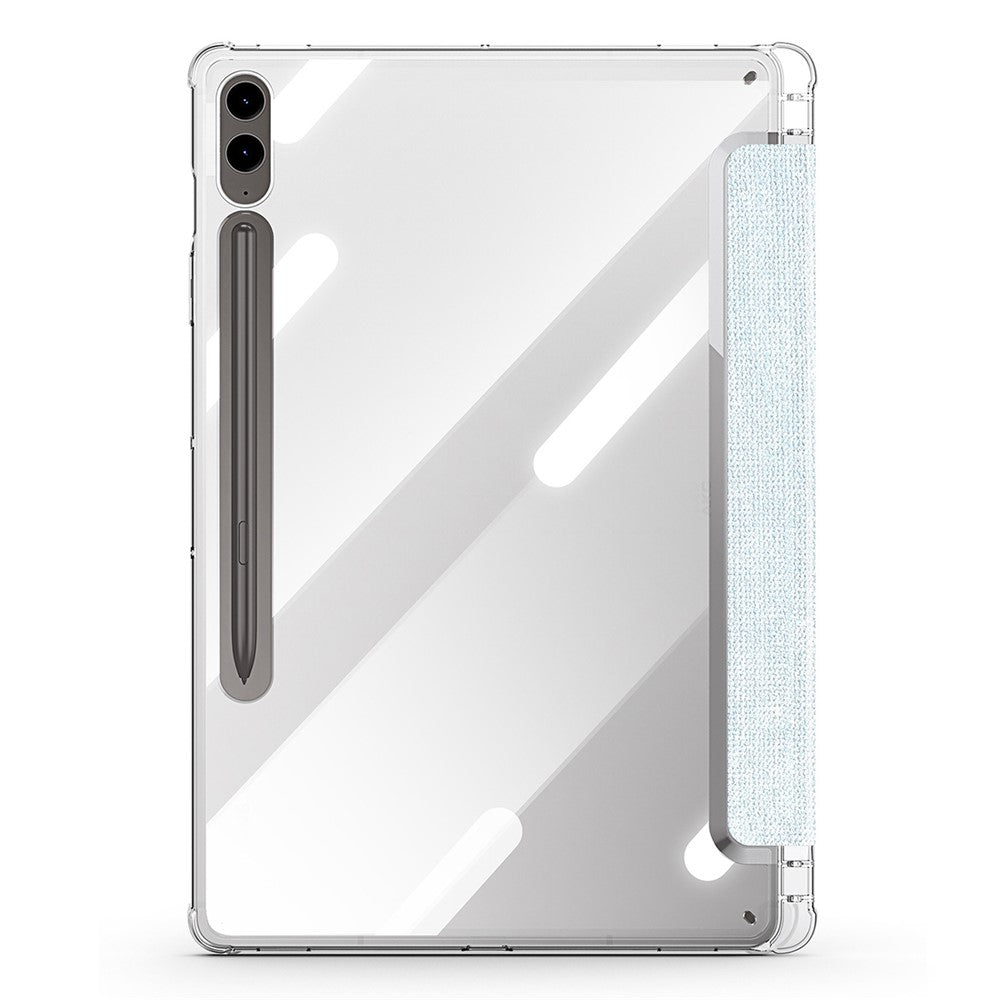 DUX DUCIS Unid Series til Samsung Galaxy Tab S9 FE+ / S9+ etui Auto Wake / Sleep TPU+PC+Læder Klart Tablet Cover