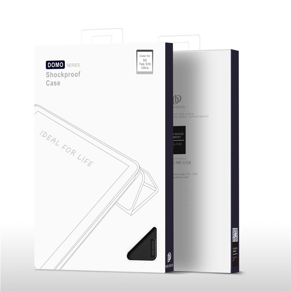 DUX DUCIS Domo Series for Samsung Galaxy Tab S10 Ultra / S9 Ultra / S8 Ultra Case Tri-Fold Stand Leather Cover Auto Wake / Sleep