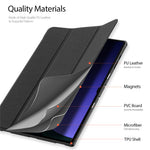 DUX DUCIS Domo Series for Samsung Galaxy Tab S10 Ultra / S9 Ultra / S8 Ultra Case Tri-Fold Stand Leather Cover Auto Wake / Sleep