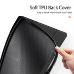DUX DUCIS Domo Series for Samsung Galaxy Tab S10 Ultra / S9 Ultra / S8 Ultra Case Tri-Fold Stand Leather Cover Auto Wake / Sleep