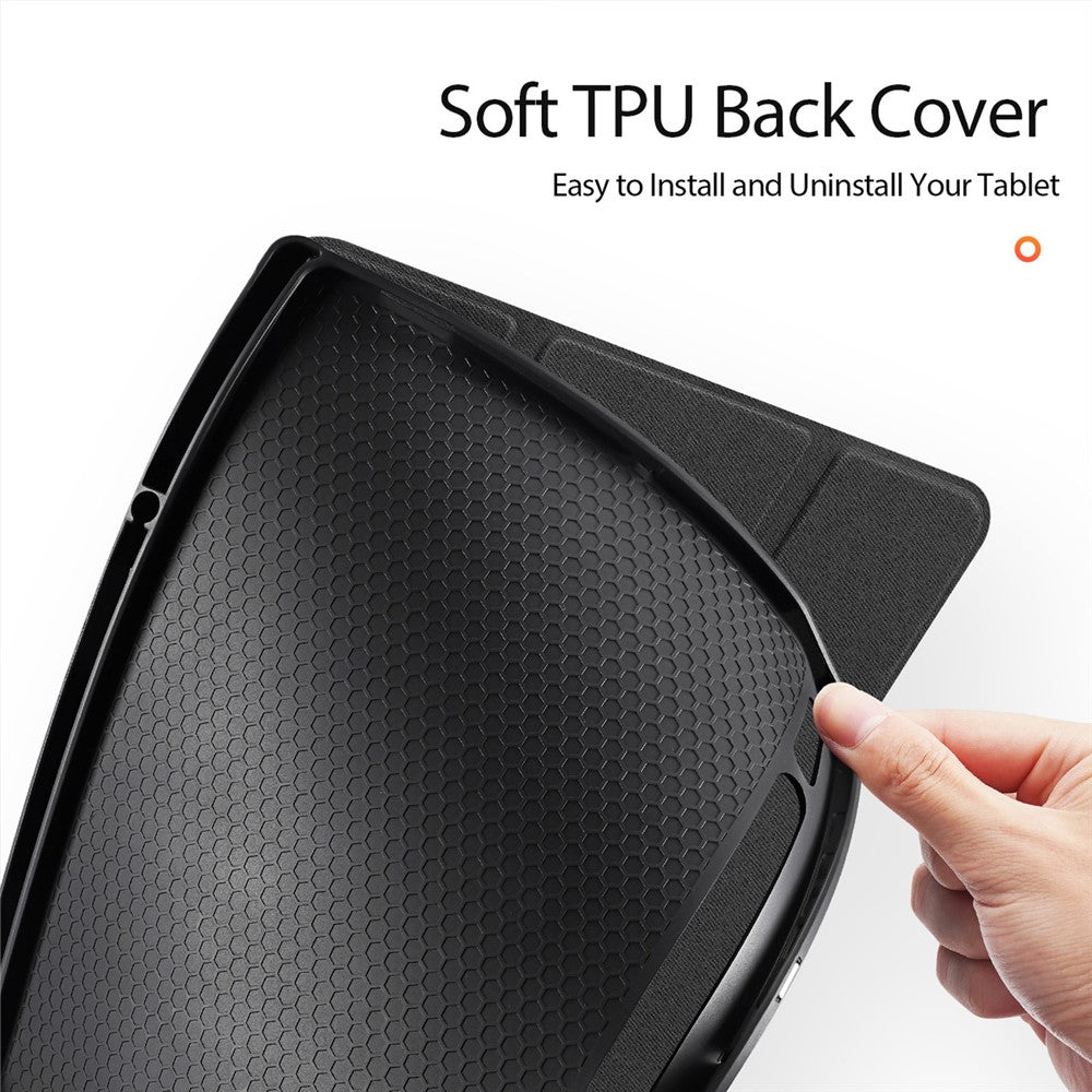 DUX DUCIS Domo Series for Samsung Galaxy Tab S10 Ultra / S9 Ultra / S8 Ultra Case Tri-Fold Stand Leather Cover Auto Wake / Sleep