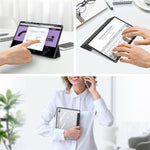 DUX DUCIS TOBY Series For Samsung Galaxy Tab S10 Ultra / S9 Ultra / S8 Ultra Case PU Leather Tri-Fold Stand Tablet Cover