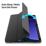 DUX DUCIS TOBY Series For Samsung Galaxy Tab S10 Ultra / S9 Ultra / S8 Ultra Case PU Leather Tri-Fold Stand Tablet Cover