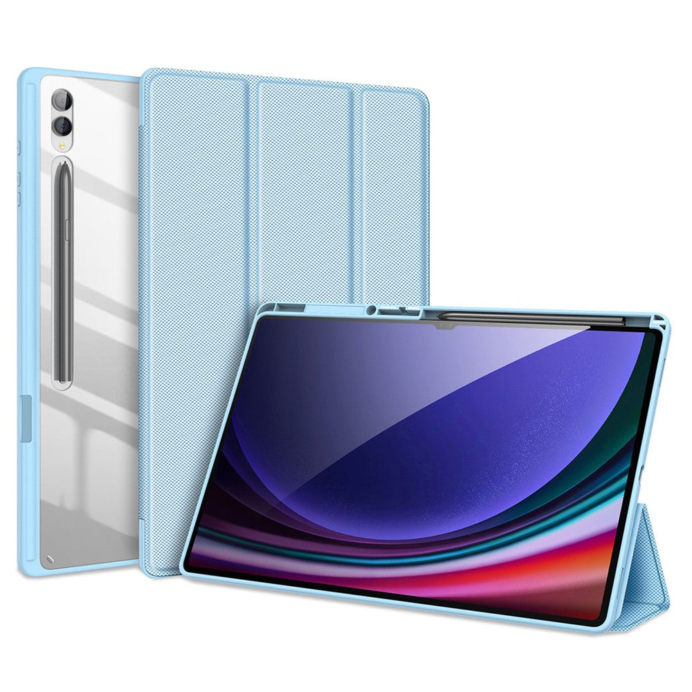 DUX DUCIS TOBY Series For Samsung Galaxy Tab S10 Ultra / S9 Ultra / S8 Ultra Case PU Leather Tri-Fold Stand Tablet Cover