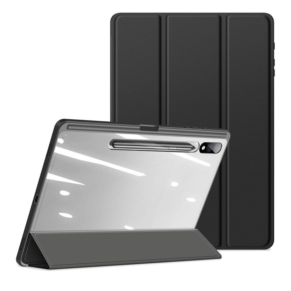 DUX DUCIS TOBY Series For Samsung Galaxy Tab S10+ / S9+ / S9 FE+ Case PU Leather Tri-Fold Stand Tablet Cover