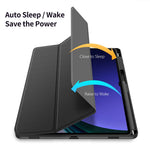 DUX DUCIS TOBY Series For Samsung Galaxy Tab S10+ / S9+ / S9 FE+ Case PU Leather Tri-Fold Stand Tablet Cover