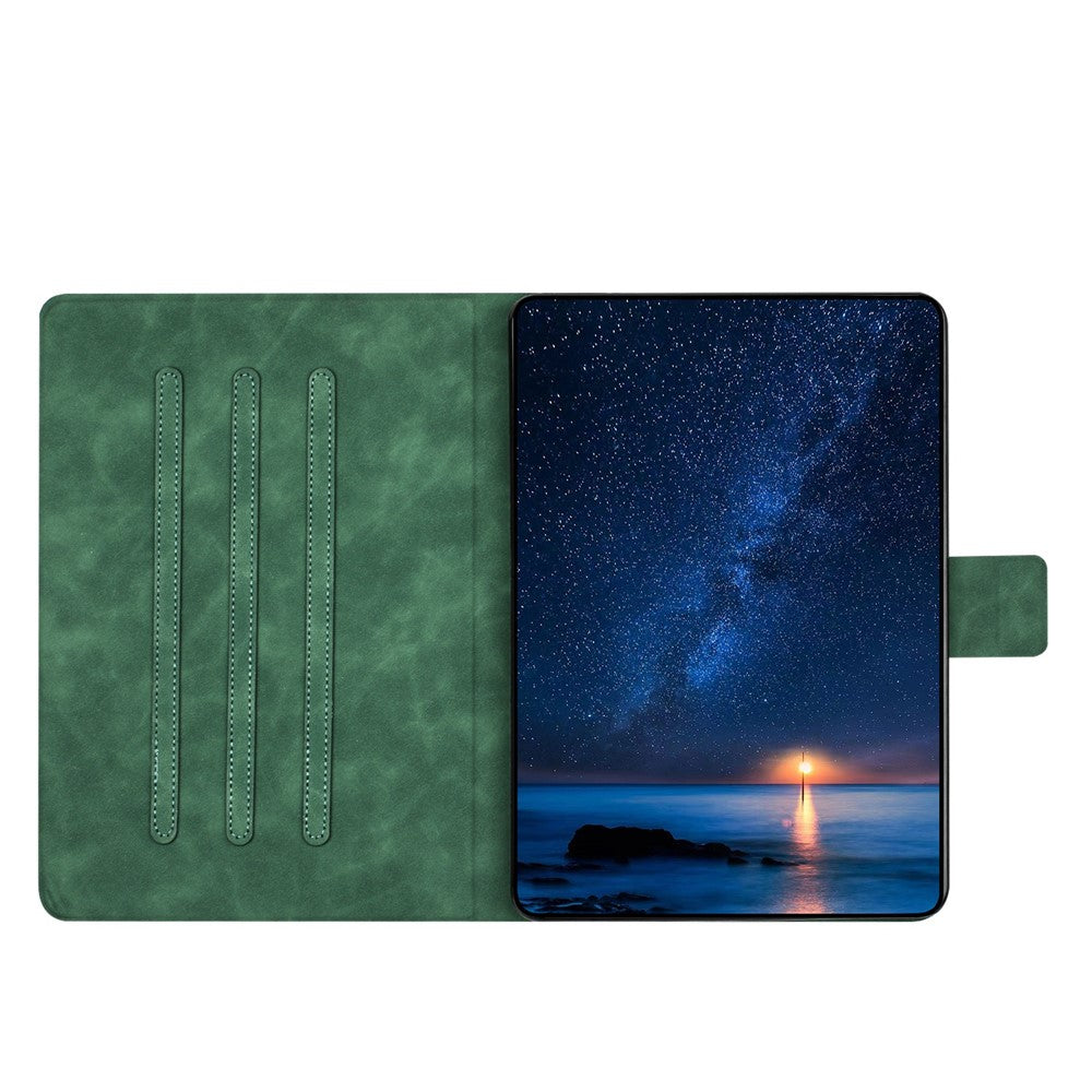 For Lenovo Tab M11 / Xiaoxin Pad 11 2024 TB-330FU Case Couple Cat Imprinted Microfiber Leather Smart Tablet Cover