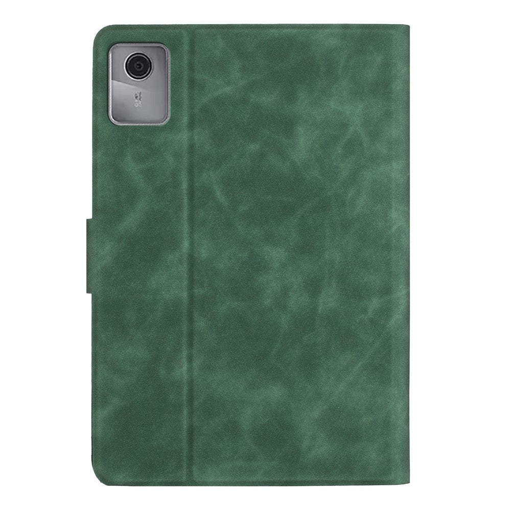 For Lenovo Tab M11 / Xiaoxin Pad 11 2024 TB-330FU Case Couple Cat Imprinted Microfiber Leather Smart Tablet Cover