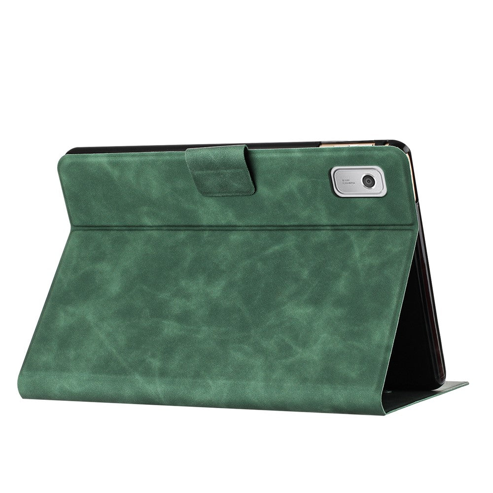 For Lenovo Tab M9 TB-310FU Case Couple Cat Imprinted Microfiber Leather Smart Tablet Cover