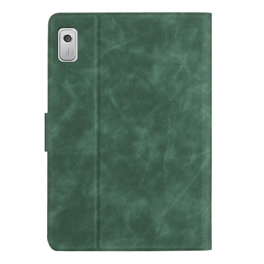 For Lenovo Tab M9 TB-310FU Case Couple Cat Imprinted Microfiber Leather Smart Tablet Cover