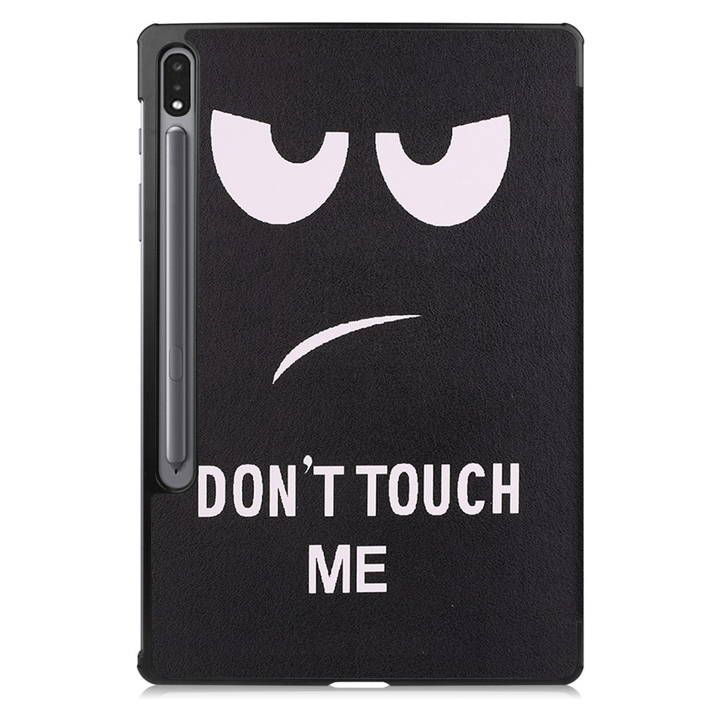 Til Samsung Galaxy Tab S10+ Cover Mønstertryk Læder Stand Tablet Cover