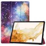 Til Samsung Galaxy Tab S10+ Cover Mønstertryk Læder Stand Tablet Cover