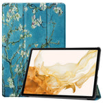 Til Samsung Galaxy Tab S10+ Cover Mønstertryk Læder Stand Tablet Cover