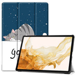 Til Samsung Galaxy Tab S10+ Cover Mønstertryk Læder Stand Tablet Cover