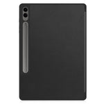 For Samsung Galaxy Tab S10+ Case PU Leather+TPU Trifold Stand Tablet Cover with Pencil Holder