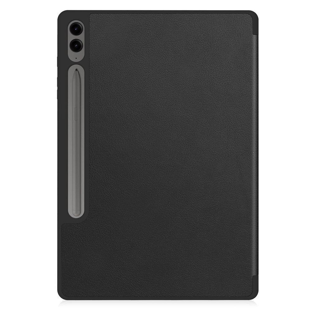 For Samsung Galaxy Tab S10+ Case PU Leather+TPU Trifold Stand Tablet Cover with Pencil Holder