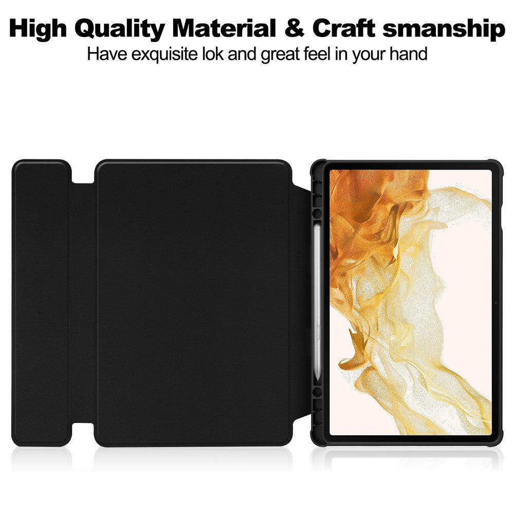 For Samsung Galaxy Tab S10 Plus Case 360 Degree Rotary Stand PU Leather+Acrylic Tablet Cover (Without Keyboard)