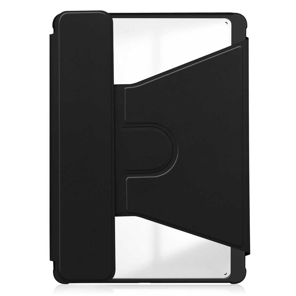 For Samsung Galaxy Tab S10 Plus Case 360 Degree Rotary Stand PU Leather+Acrylic Tablet Cover (Without Keyboard)