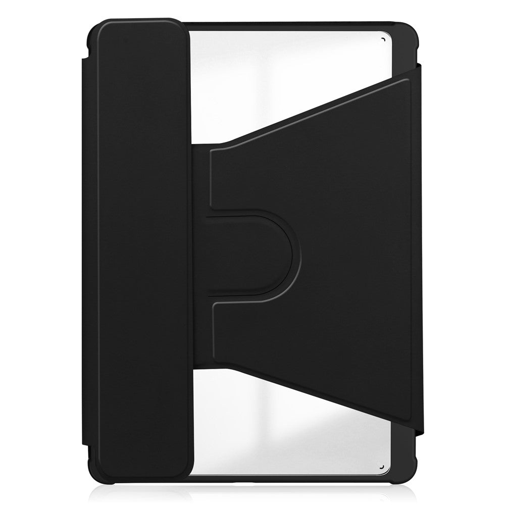 For Samsung Galaxy Tab S10+ Case 360° Rotary Stand PU Leather+Acrylic Tablet Cover (With Keyboard)