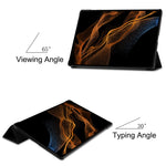 Læderetui til Samsung Galaxy Tab S10 Ultra / Tab S9 Ultra / Tab S8 Ultra Stødsikkert Stander Tablet Cover