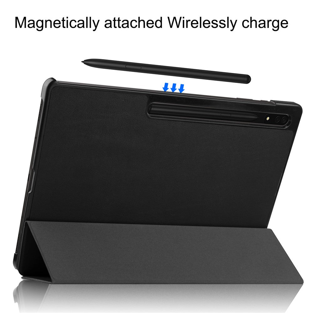 Læderetui til Samsung Galaxy Tab S10 Ultra / Tab S9 Ultra / Tab S8 Ultra Stødsikkert Stander Tablet Cover