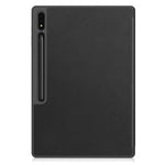 Til Samsung Galaxy Tab S10 Ultra Stand Cover Stødabsorberende Læder Tablet Cover med Penneholder
