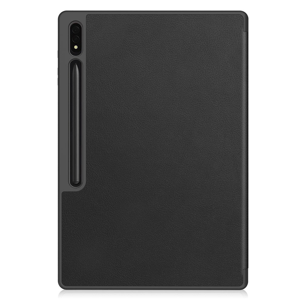 Til Samsung Galaxy Tab S10 Ultra Stand Cover Stødabsorberende Læder Tablet Cover med Penneholder