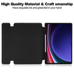 For Samsung Galaxy Tab S10 Ultra Case 360 Degree Rotary Stand PU Leather+Acrylic Tablet Cover (Without Keyboard)