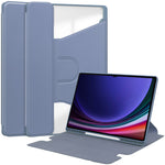 For Samsung Galaxy Tab S10 Ultra Case 360 Degree Rotary Stand PU Leather+Acrylic Tablet Cover (Without Keyboard)