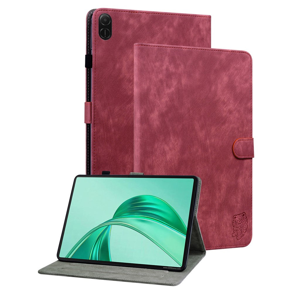 Til Honor Pad X8b / Pad X8a Covers Tigerprint Anti-ridse PU Læder Tablet Cover