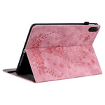 For Honor Pad X8b / Pad X8a Case Card Holder Anti-Scratch Leather Cover Rose Flower Imprint