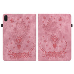 For Honor Pad X8b / Pad X8a Case Card Holder Anti-Scratch Leather Cover Rose Flower Imprint